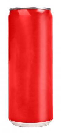 Cylindrical can of cola