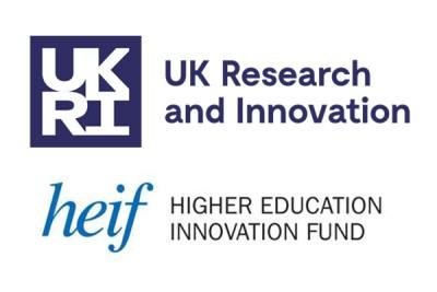 UKRI and HEIF logos