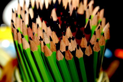 green pencils